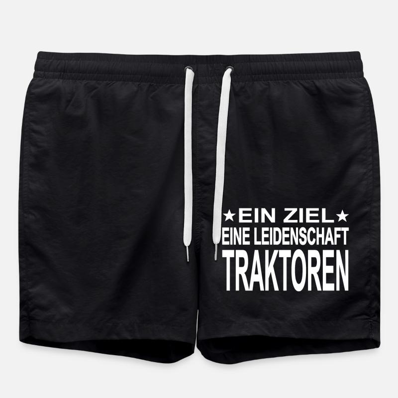 Traktor - Badeshorts - Schwarz