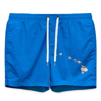 Le vrai baseball sur la carte de l’État d’Hawaï - Short de bain - cobalt blue - Devant