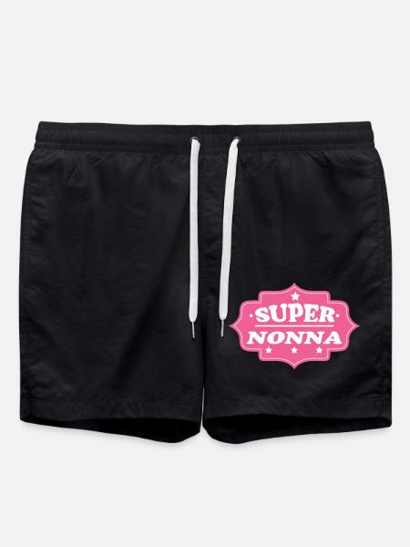 SUPER NONNA - Swim Trunks - black