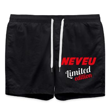 NEVEU LIMITED EDITION - Short de bain - noir - Devant - AI Model Male 185 light (185cm)