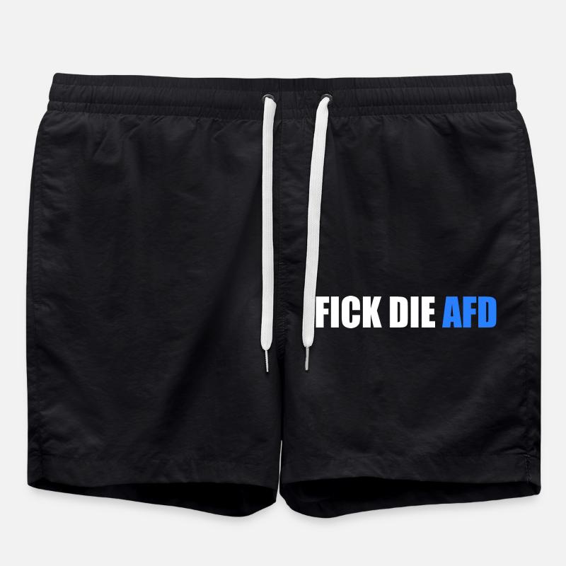 Fick die afd - Badeshorts - Schwarz