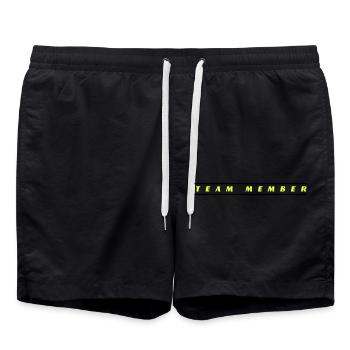Team Member - Swim Trunks - black - Front - AI Model Male 185 light (185cm)