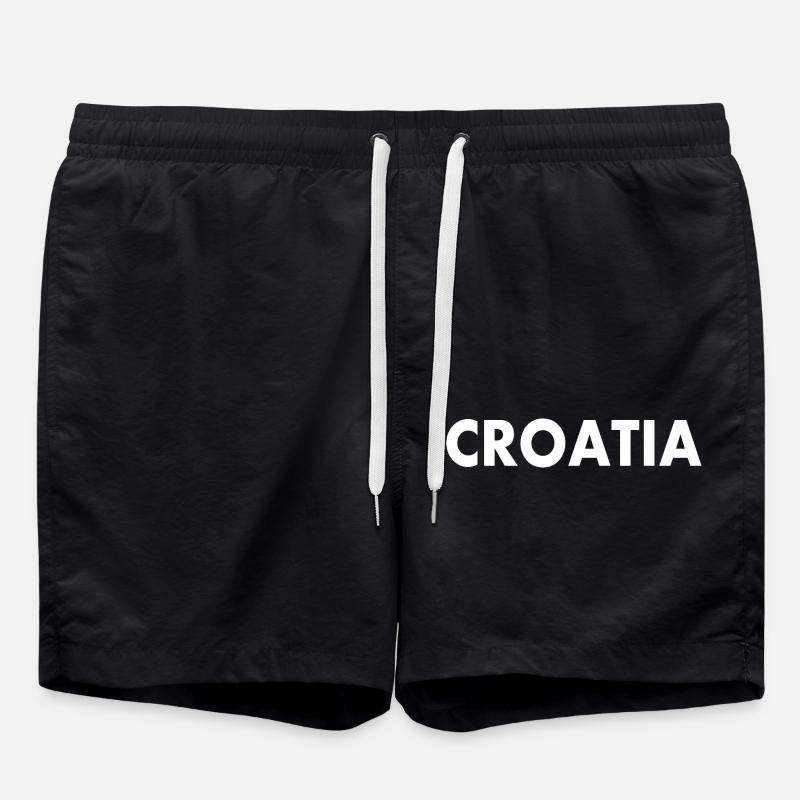 Croatia - Badeshorts - Schwarz