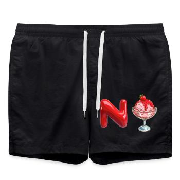 N - Ice "Nice Treat" - Badeshorts - Schwarz - Vorne - AI Model Male 185 light (185cm)