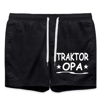 Traktor - Badeshorts - Schwarz - Vorne - AI Model Male 185 light (185cm)