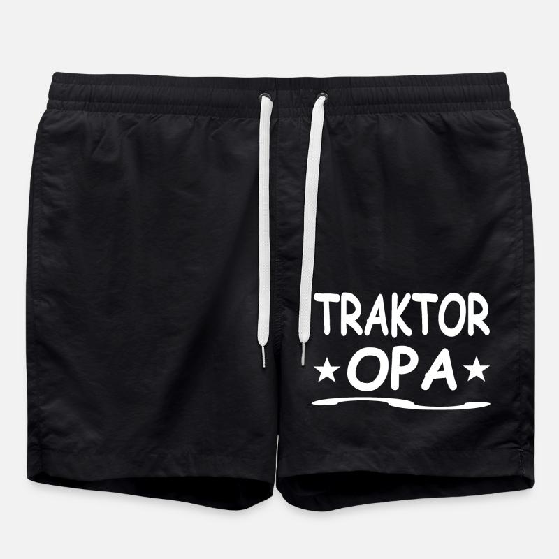 Traktor - Badeshorts - Schwarz