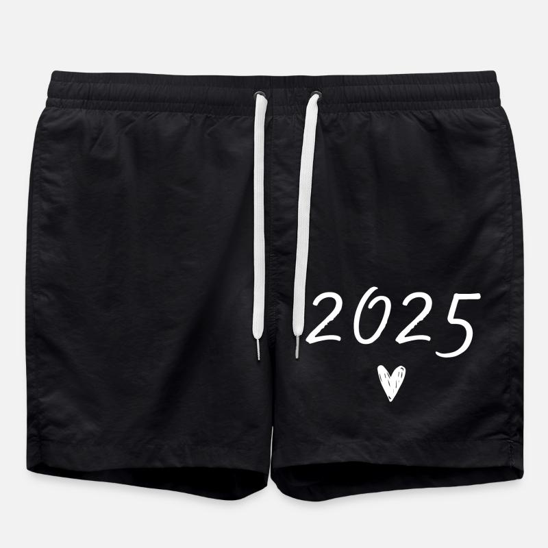 2025 coeur anniversaire - Short de bain - noir