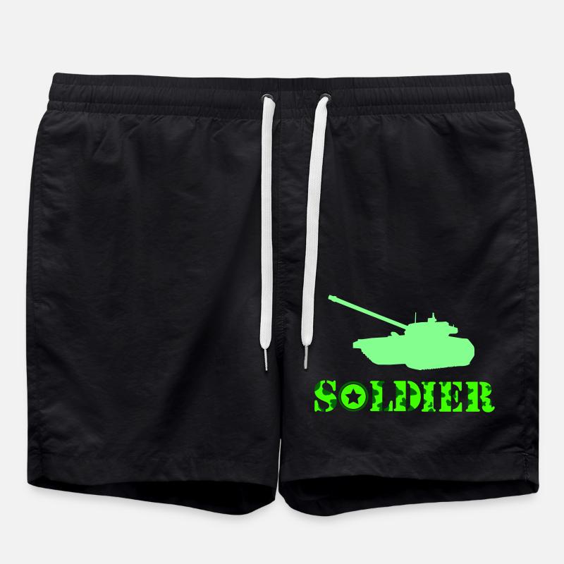 Soldat de char - Short de bain - noir