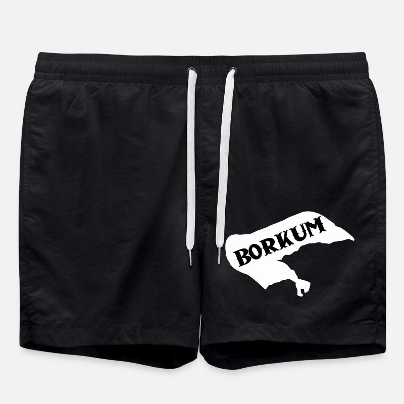 Île de Borkum - Short de bain - noir