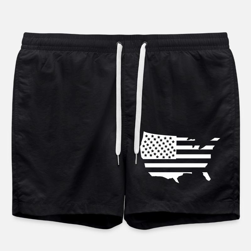 USA America 1 - Swim Trunks - black