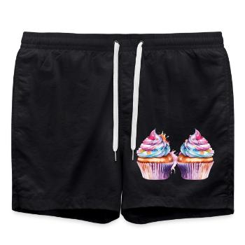 Cupcake 2 - Short de bain - noir - Devant - AI Model Male 185 light (185cm)