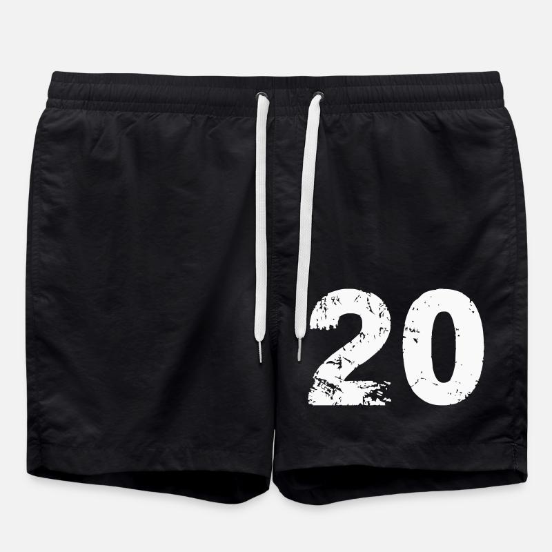 20 - Short de bain - noir