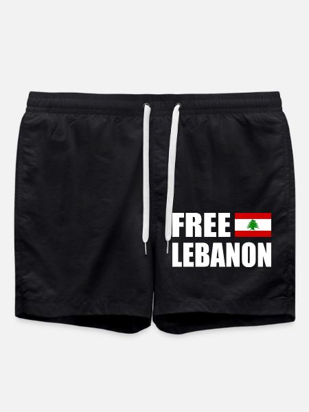 free lebanon - Swim Trunks - black