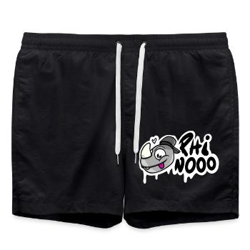 Cool Rhinooo - la chemise pour l’équipage de rhinocéros :) - Short de bain - noir - Devant - AI Model Male 185 light (185cm)
