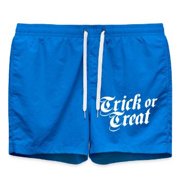 Trick or Treat white - Swim Trunks - cobalt blue - Front