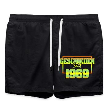 Husband 1969 - Swim Trunks - black - Front - AI Model Male 185 light (185cm)