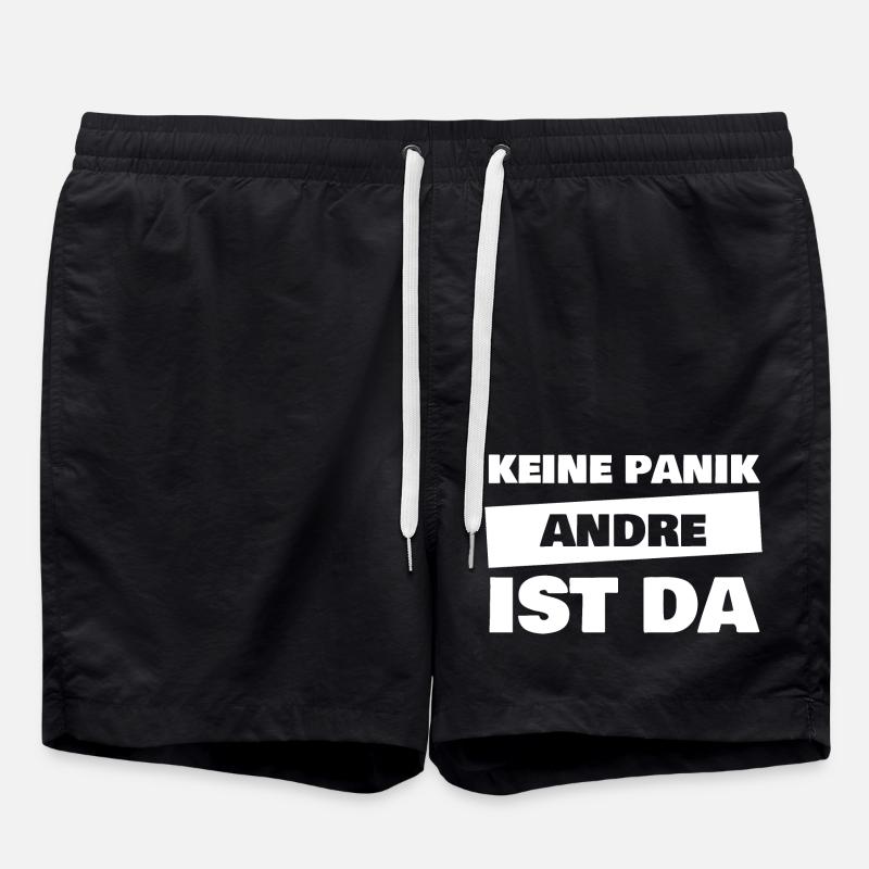 Prénom André - Short de bain - noir