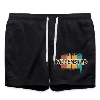 Gift for Willemstad - Swim Trunks - black - Front - AI Model Male 185 light (185cm)