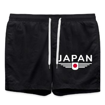 J’aime le Japon, Style Design T-Shirt - Short de bain - noir - Devant - AI Model Male 185 light (185cm)