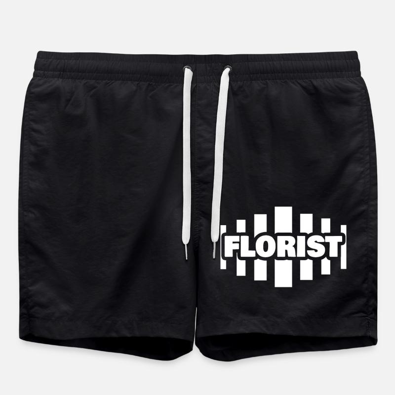 Fleuriste comme profession - Short de bain - noir