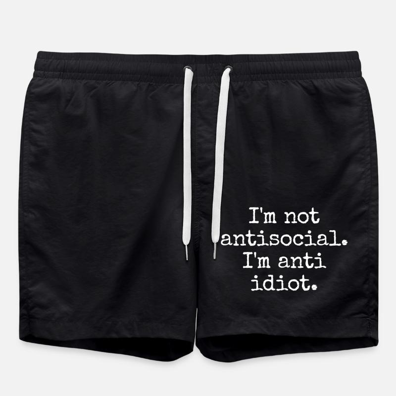 Sarkastisch introvertiert - Badeshorts - Schwarz