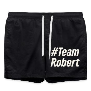 Team Robert - Badeshorts - Schwarz - Vorne - AI Model Male 185 light (185cm)