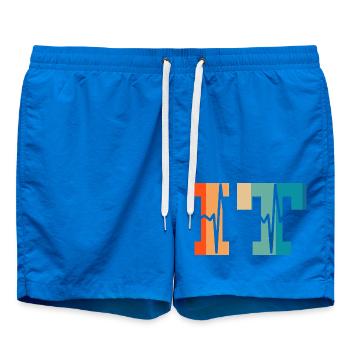 Heartbeat Retro Informationstechnologie - Badeshorts - Cobalt blue - Vorne