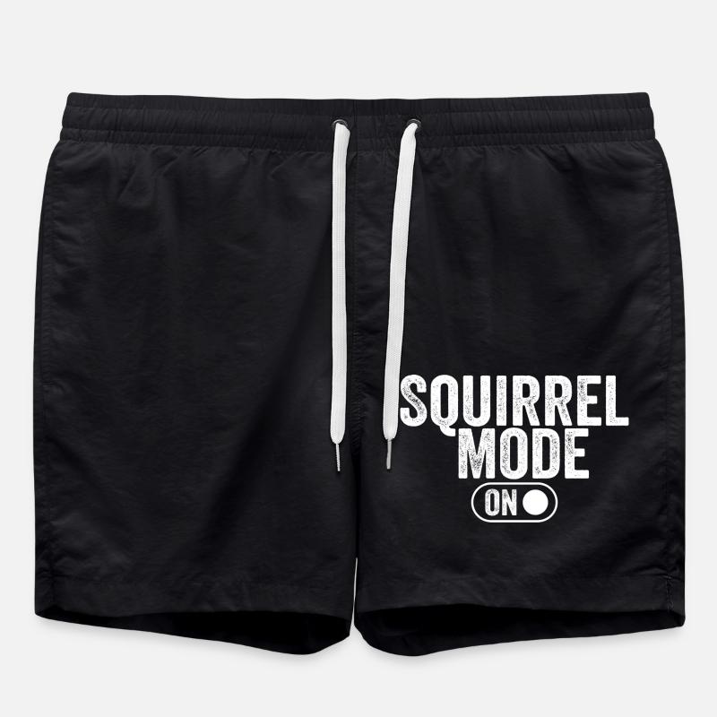 Squirrel mode on - Short de bain - noir