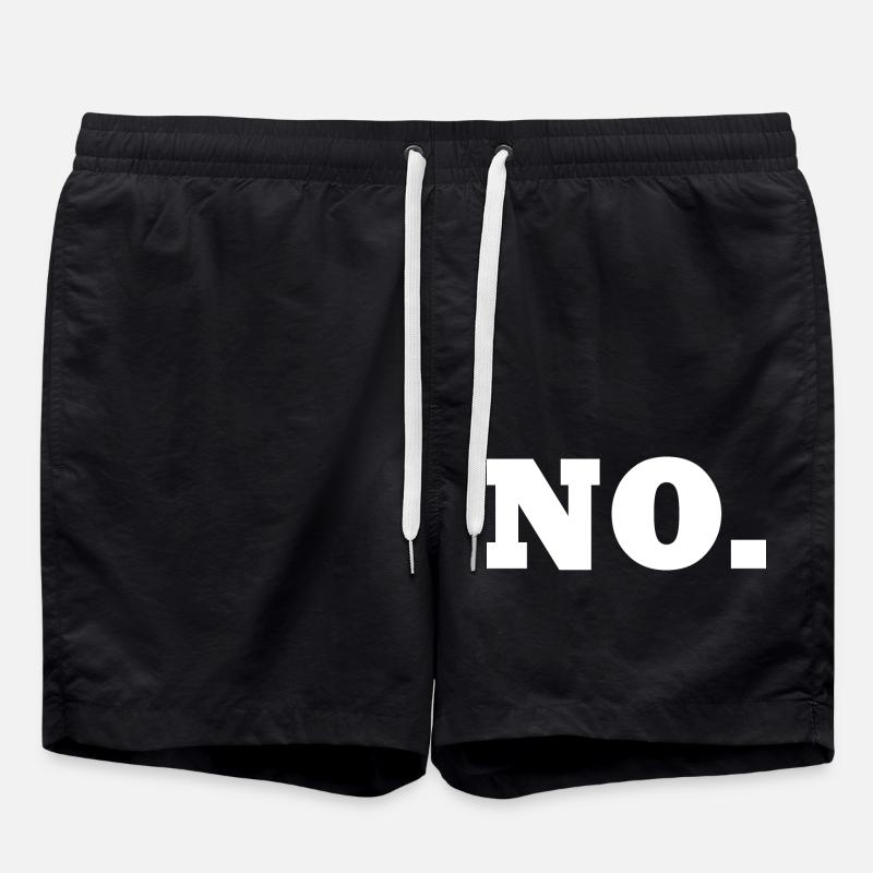 No - Badeshorts - Schwarz
