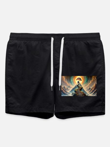 Der Weg nach oben - Badeshorts - Schwarz