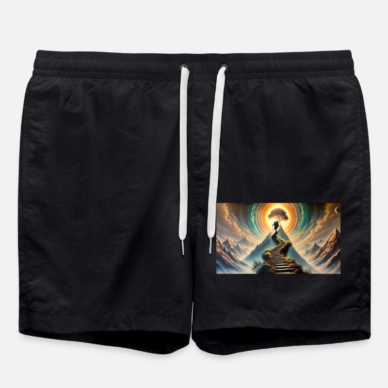 The way to the top - Swim Trunks - black