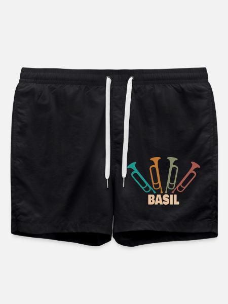 Gift for Basil - Swim Trunks - black