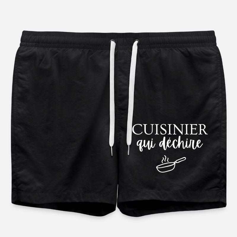 cuisinier qui déchire - Short de bain - noir