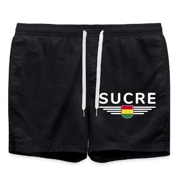 Sucre Bolivia Fans T-Shirt Design - Short de bain - noir - Devant - AI Model Male 185 light (185cm)