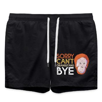 Orang Utan - Swim Trunks - black - Front - AI Model Male 185 light (185cm)