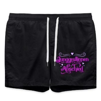 Bachelorette Party - Swim Trunks - black - Front - AI Model Male 185 light (185cm)