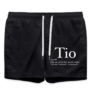 Tio Definition Funny Father's Day - Spanish Uncle - Short de bain - noir - Devant - AI Model Male 185 light (185cm)
