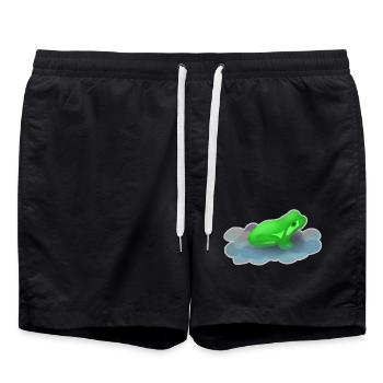 Grenouille - Short de bain - noir - Devant - AI Model Male 185 light (185cm)