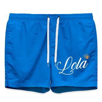 Lola Name für Frauen Kinder Kleinkinder - Lola Nachname - Badeshorts - Cobalt blue - Vorne