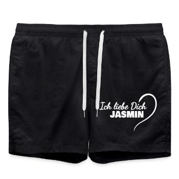 LiebeDich Jasmin - Badeshorts - Schwarz - Vorne - AI Model Male 185 light (185cm)