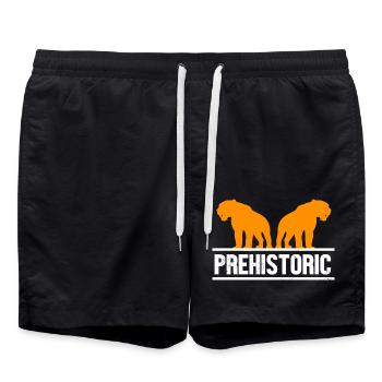 Tigre à dents de sabre - Short de bain - noir - Devant - AI Model Male 185 light (185cm)