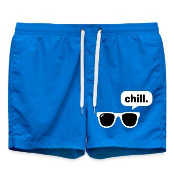 Chill. - Cool Sunglasses - Swim Trunks - cobalt blue - Front