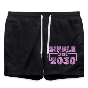 seit 2030 - Badeshorts - Schwarz - Vorne - AI Model Male 185 light (185cm)