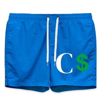 Buchstabe c Dollar - Badeshorts - Cobalt blue - Vorne