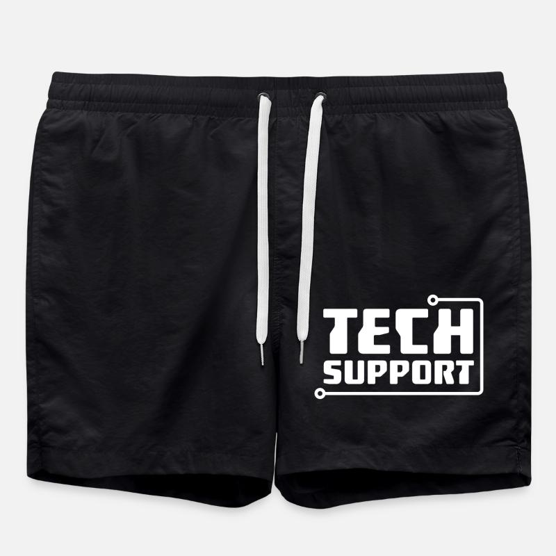 Tech Support - Swim Trunks - black