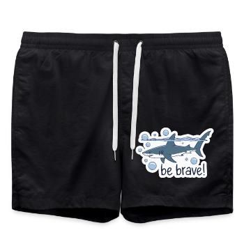 SEI HAI - Badeshorts - Schwarz - Vorne - AI Model Male 185 light (185cm)