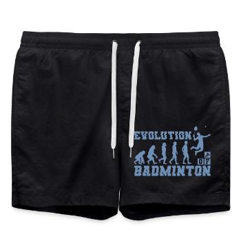 Badminton Evolution Silhouette - Badeshorts - Schwarz - Vorne - AI Model Male 185 light (185cm)