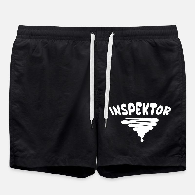 Inspektor - Badeshorts - Schwarz