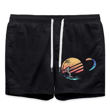 Go Kite - Badeshorts - Schwarz - Vorne - AI Model Male 185 light (185cm)