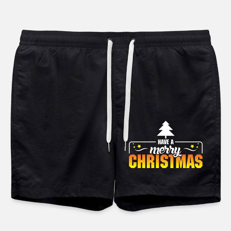 Christmas 4 - Badeshorts - Schwarz